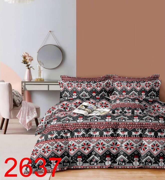 Komplet pościeli 3 części 6520 1 kolor  160x200 1