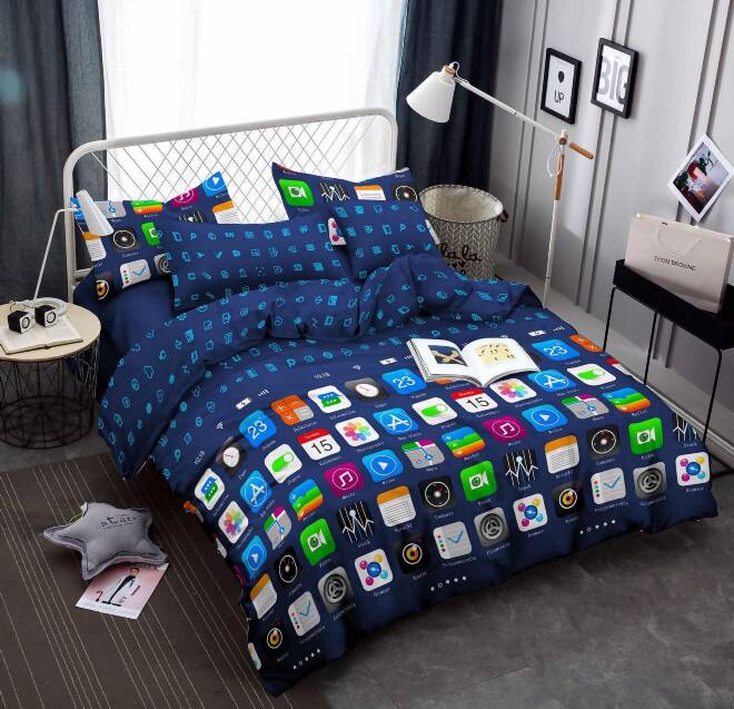 Komplet pościeli 3 części 6527 1 kolor  160x200 1