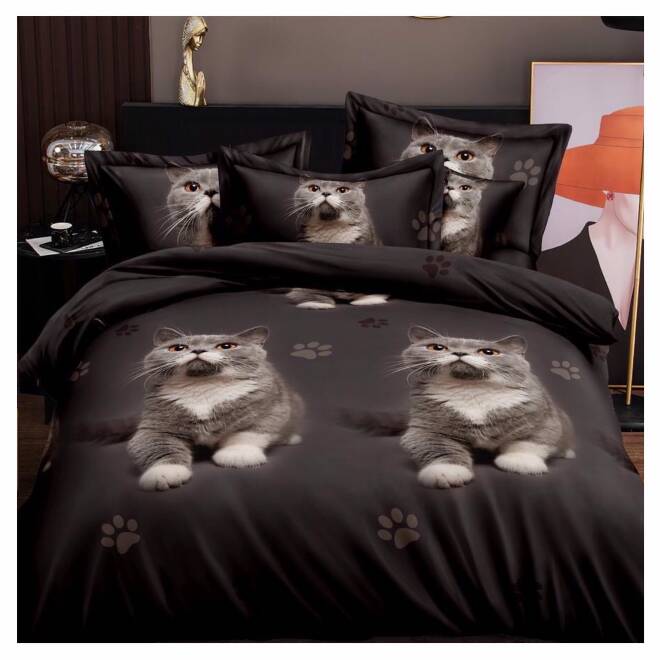 Komplet pościeli 4 części 6543 1 kolor  160x200