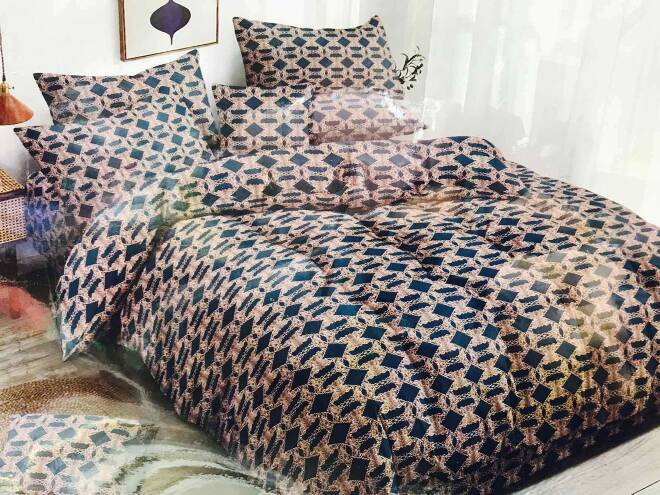 Komplet pościeli 4 części 6565 1 kolor  200x220 1