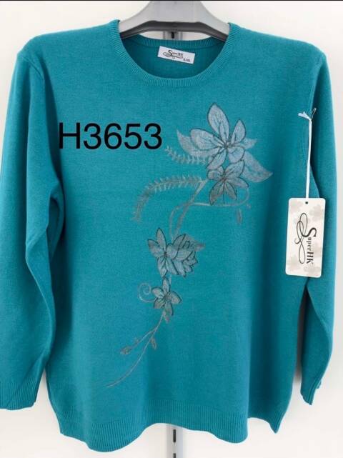 Sweter damskie H3653 Mix kolor M-2XL 1