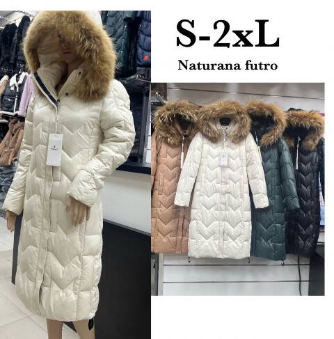 Płaszcze damskie zimowe 6703 1 kolor S-2XL