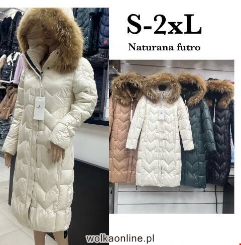 Płaszcze damskie zimowe 6703 1 kolor S-2XL