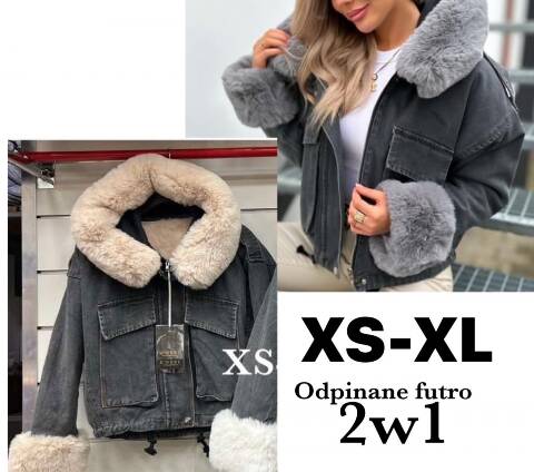 Kurtka damskie zimowa 6706 1 kolor S-2XL 1