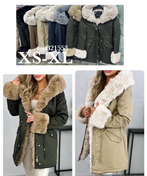 Kurtka damskie zimowa B21553 1 kolor XS-L 1