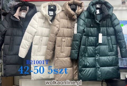 Płaszcze damskie zimowe B21001T 1 kolor 42-50
