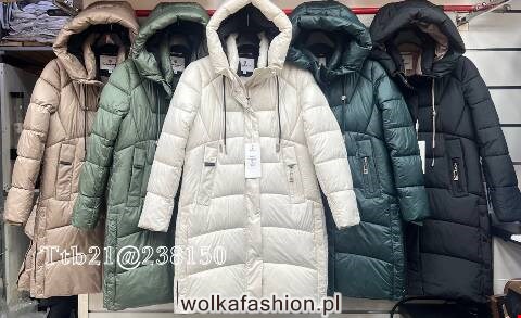 Płaszcze damskie zimowe 238150 1 kolor S-2XL