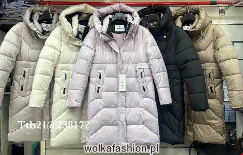 Płaszcze damskie zimowe 238172 1 kolor S-2XL