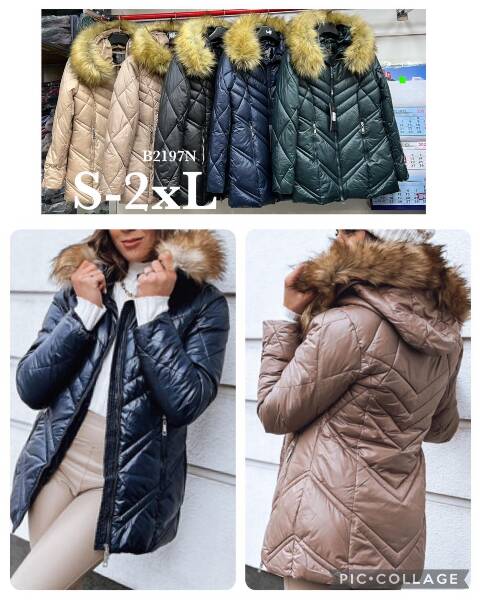 Kurtka damskie zimowa B2197N 1 kolor S-2XL 1