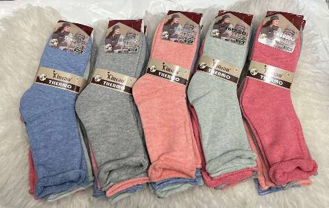 Skarpety damskie zimowe 6937 Mix kolor 35-42 1