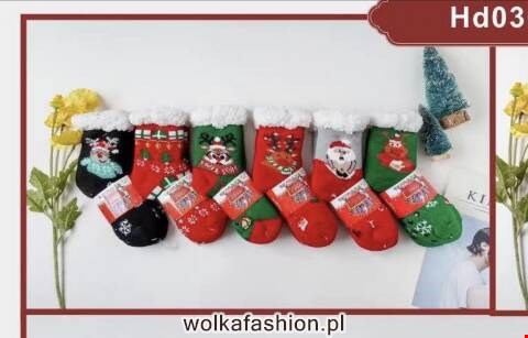 Kapcie-skarpety dziecięce 6950 Mix kolor 25-35