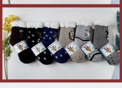 Kapcie-skarpety dziecięce 6951 Mix kolor 25-35