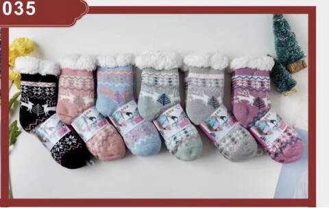 Kapcie-skarpety dziecięce 6957 Mix kolor 25-35 1