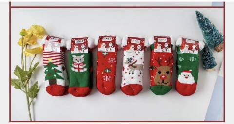 Kapcie-skarpety dziecięce 6959 Mix kolor 0-18 1