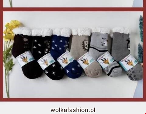 Kapcie-skarpety dziecięce 6962 Mix kolor 25-35