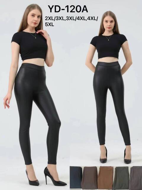 Spodnie z eko-skóry damskie Y-120A 1 kolor 2XL-5XL 1