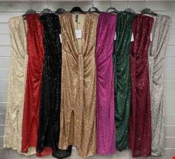 Sukienka damskie 7050 Mix kolor Standard (Towar  Włoskie)