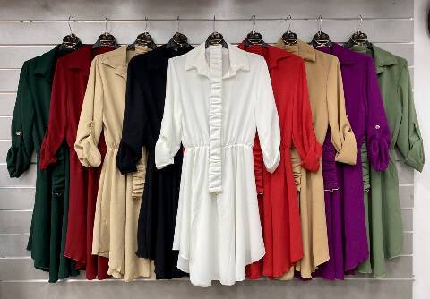 Sukienka damskie 7051 Mix kolor Standard (Towar  Włoskie)