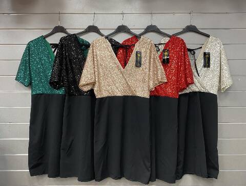 Sukienka damskie 7056 Mix kolor Standard (Towar  Włoskie)