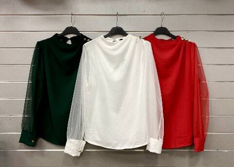 Bluzka damskie 7073 Mix kolor Standard (Towar  Włoskie)