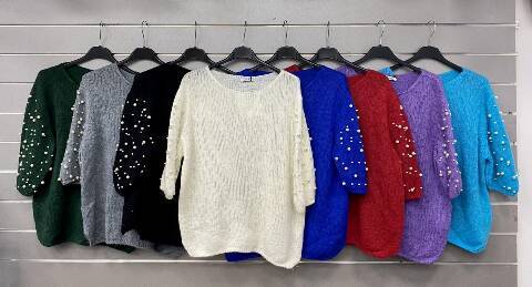 Sweter damskie 7081 Mix kolor Standard (Towar  Włoskie)