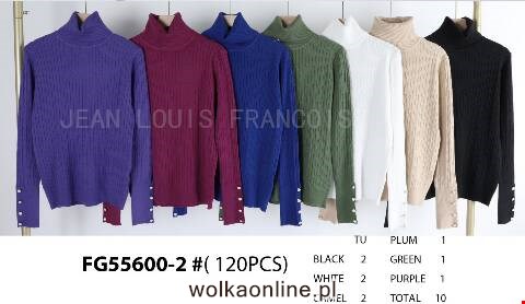 Sweter damskie FG55600-2 Mix kolor Standard