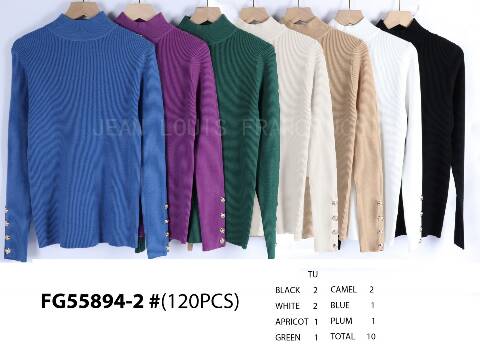 Sweter damskie FG55894-2 Mix kolor Standard