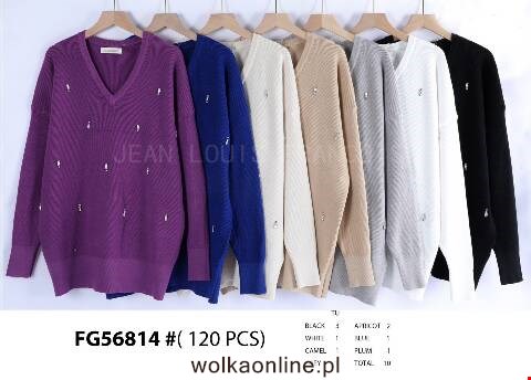 Sweter damskie FG56814 Mix kolor Standard