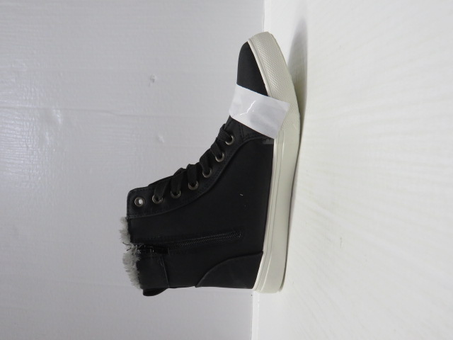 Botki damskie 3026-1 BLACK/WHITE 36-42 OCIEPLANE 1