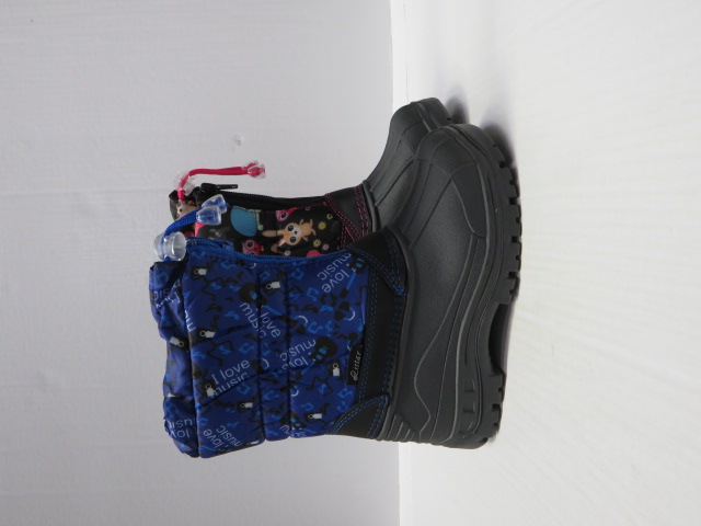 Kalosze Dziecięce C1158 BLACK/BLUE/BLACK/GREY 30-35 OCIEPLANE 1