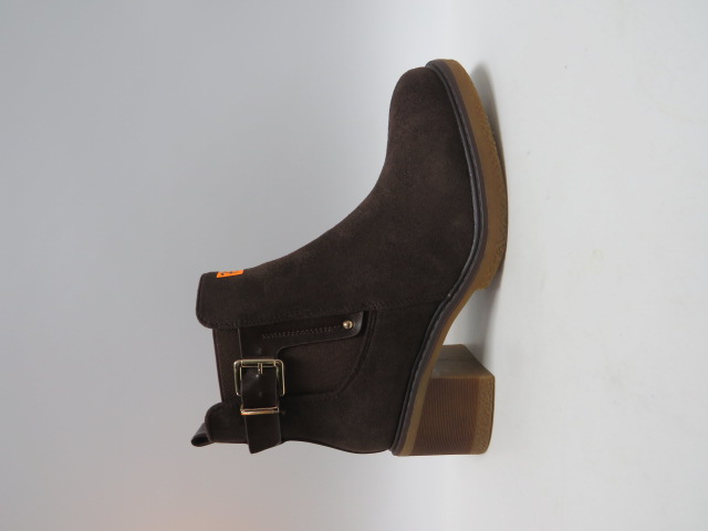 Botki damskie FR713 COFFEE 36-41 OCIEPLANE