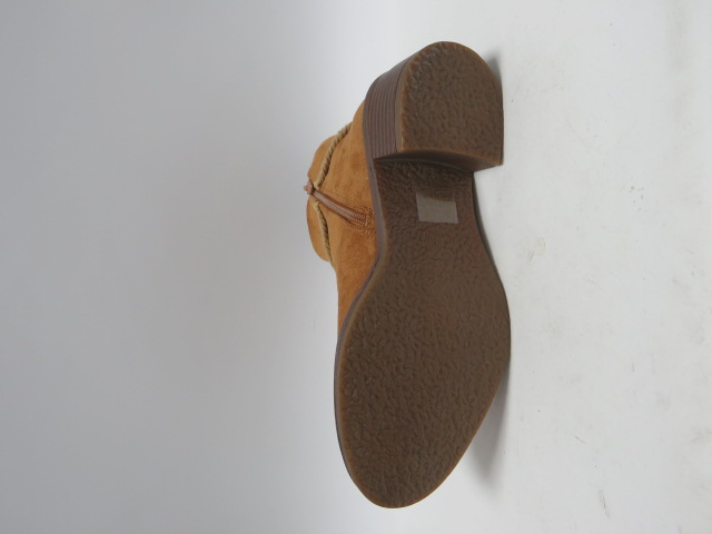 Botki damskie 2612 CAMEL 36-41 OCIEPLANE 2