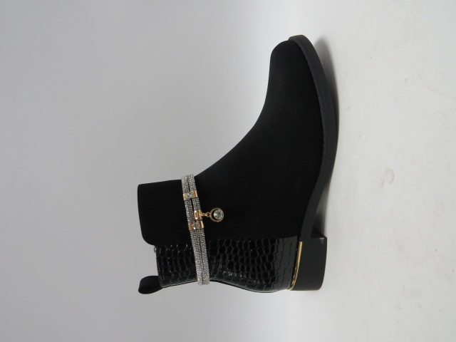 Botki damskie AM7511 BLACK 36-41 OCIEPLANE