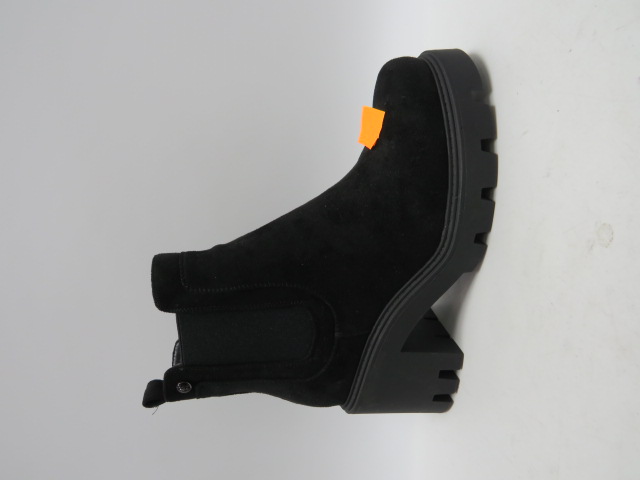 Botki damskie AM7513 BLACK 36-41 OCIEPLANE