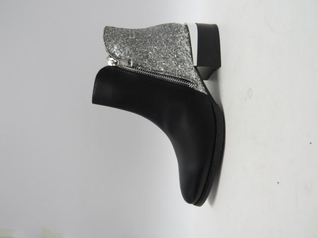 Botki damskie 8910 BLACK/SILVER 36-41 OCIEPLANE