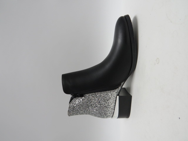 Botki damskie 8910 BLACK/SILVER 36-41 OCIEPLANE 1