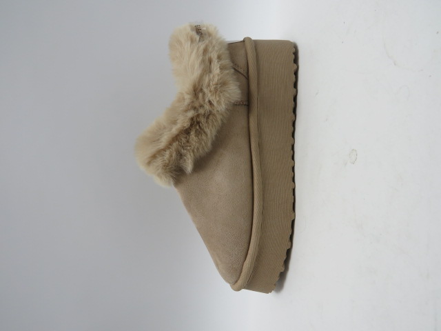 Botki damskie F919 BEIGE 36-41 OCIEPLANE 1