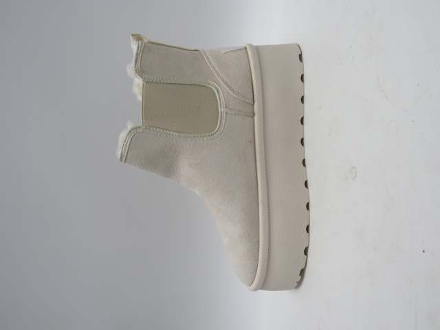 Botki damskie G651 BEIGE 36-41 OCIEPLANE 1