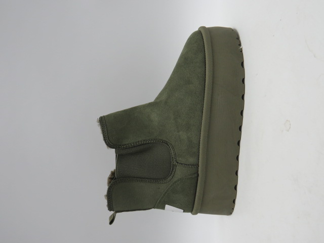 Botki damskie G651 GREEN 36-41 OCIEPLANE