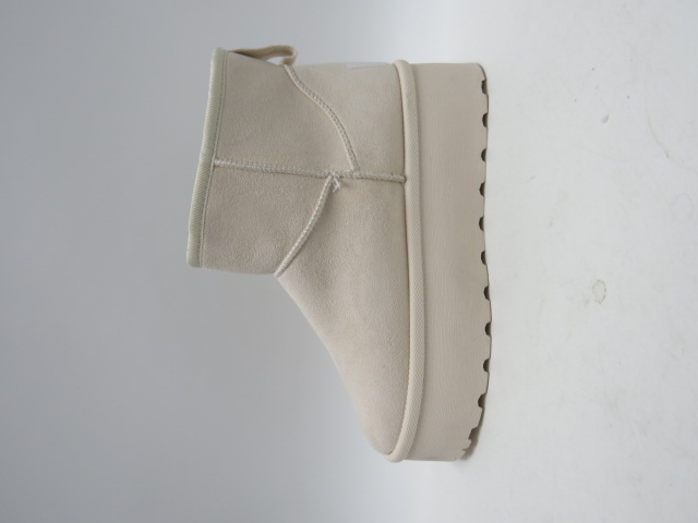 Botki damskie G655 BEIGE 36-41 OCIEPLANE 1