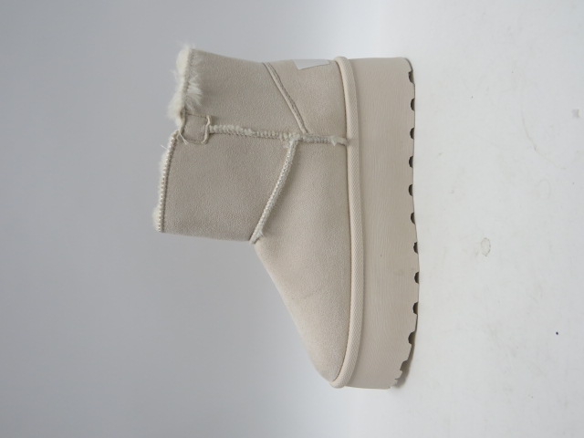 Botki damskie G652 BEIGE 36-41 OCIEPLANE 1