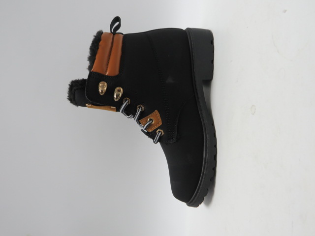 Botki damskie MD1709C BLACK/CAMEL 36-41 OCIEPLANE 1