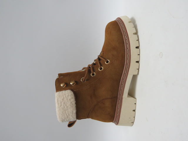 Botki damskie C860 CAMEL 36-41 OCIEPLANE