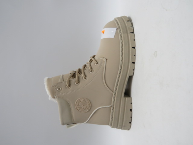 Botki damskie 5858 KHAKI 36-41 OCIEPLANE