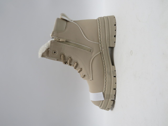 Botki damskie 5858 KHAKI 36-41 OCIEPLANE 1