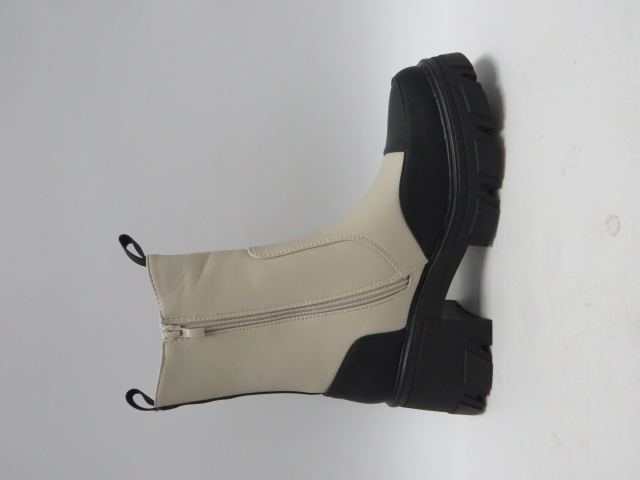 Botki damskie 8620 BEIGE 36-41 1