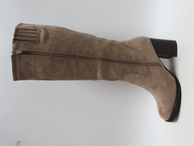 Kozaki damskie 9141 TAUPE 36-41 OCIEPLANE 1