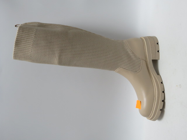 Kozaki damskie 888-63 BEIGE 36-41 1