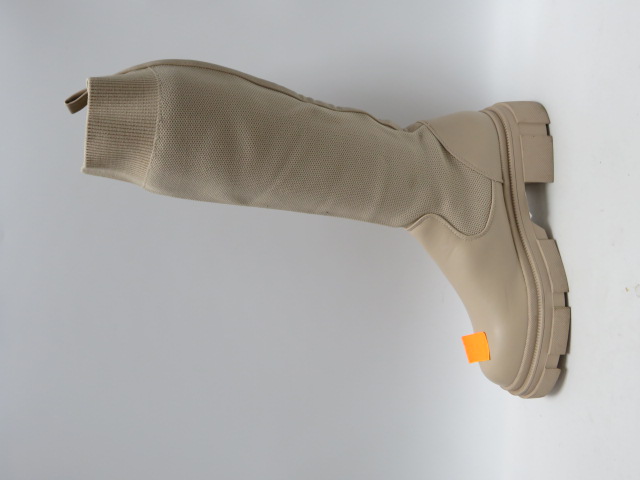 Kozaki damskie 888-30 BEIGE 36-41 1