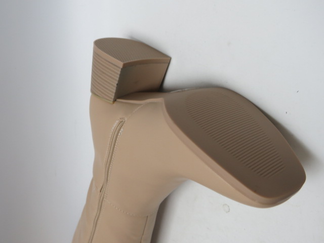 Kozaki damskie JW1818 BEIGE 36-41 OCIEPLANE 2